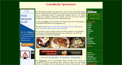 Desktop Screenshot of griechische-speisekarte.de
